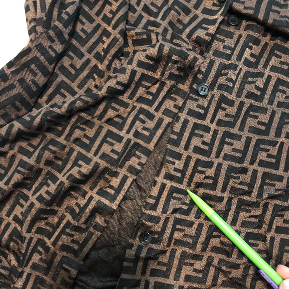 Fendi monogram button up blouse - Picture 4 of 4